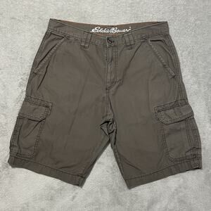 Eddie Bauer Shorts Mens 35 Brown Ripstop Cargo Pants